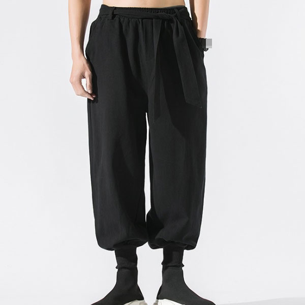 綿麻サルエルパンツ