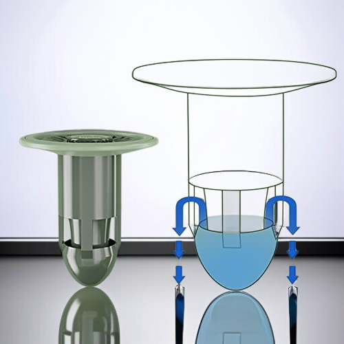 洗濯機排水口用 防臭キャップ 2個入り