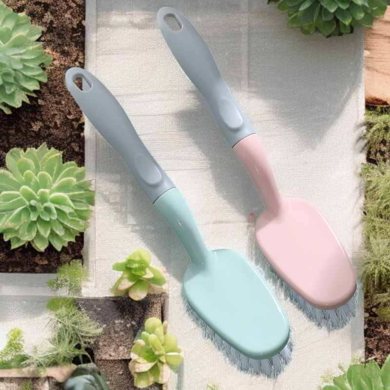 타일 바닥에 적합한 사각 브러쉬 클로즈업