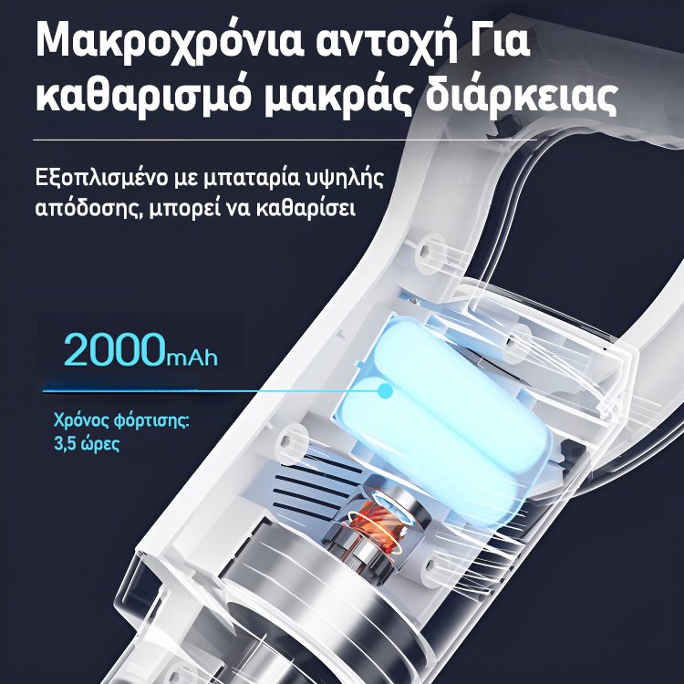 ασύρματη ηλεκτρική σκούπα χειρός