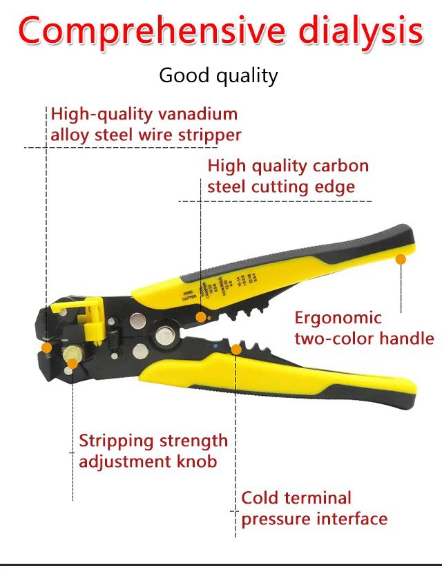Wire Stripper Tool with Adjustable Settings