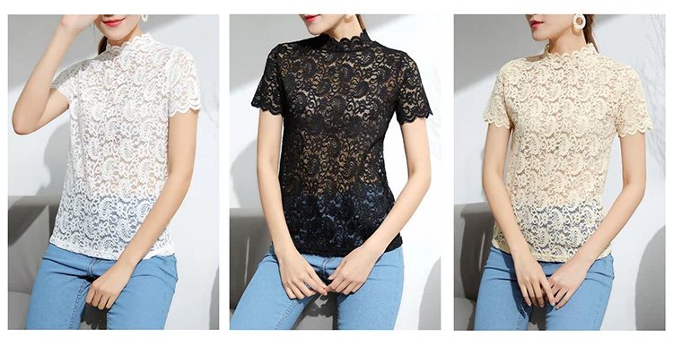 伸縮性と通気性に優れたレースインナー生地拡大画像