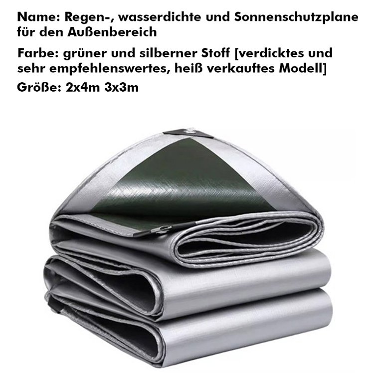 Regenfeste, wasserdichte und sonnenbeständige Plane für den Außenbereich
