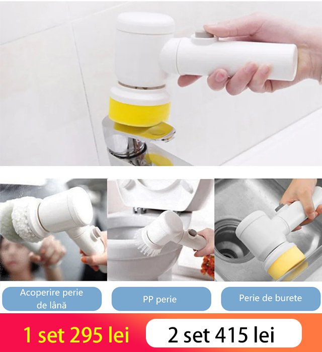 Perie electrică multifuncțională de curățare