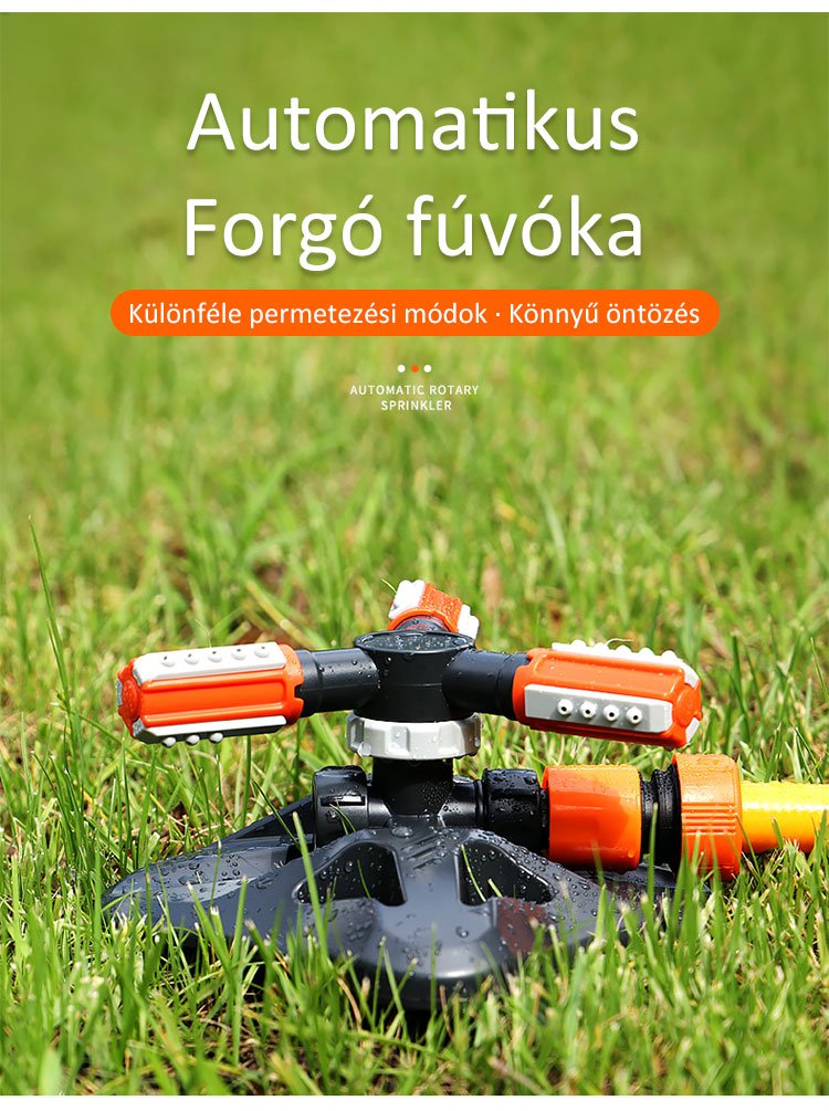 Víztakarékos kerti locsoló modern kialakítással