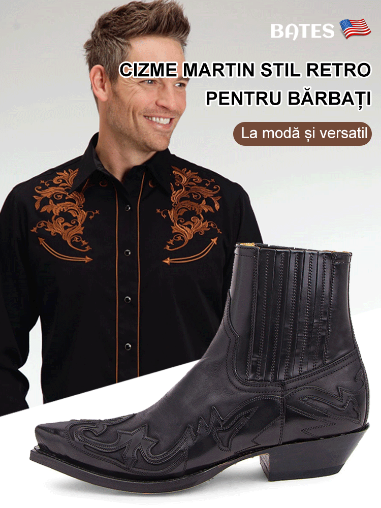 Cizme Martin stil retro pentru bărbați