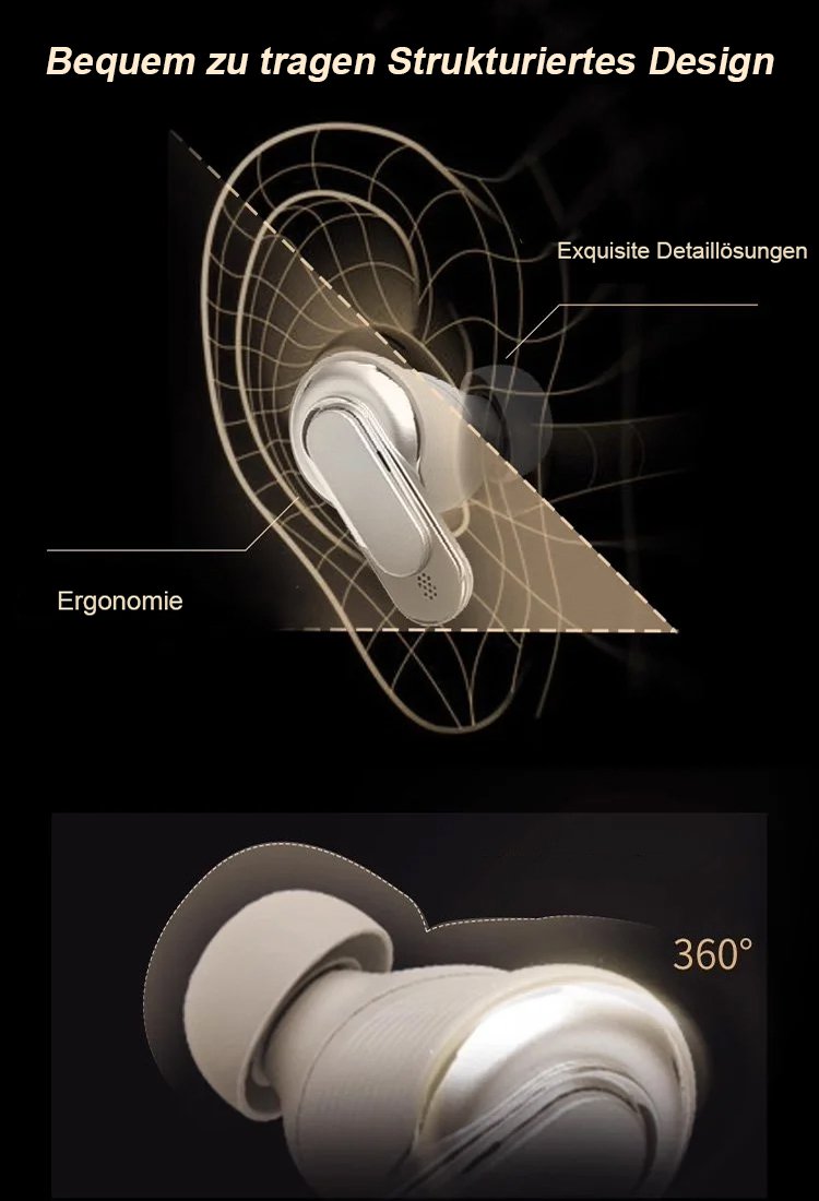 Vollfarb-Display Smart Active Noise Cancelling Bluetooth-Kopfhörer