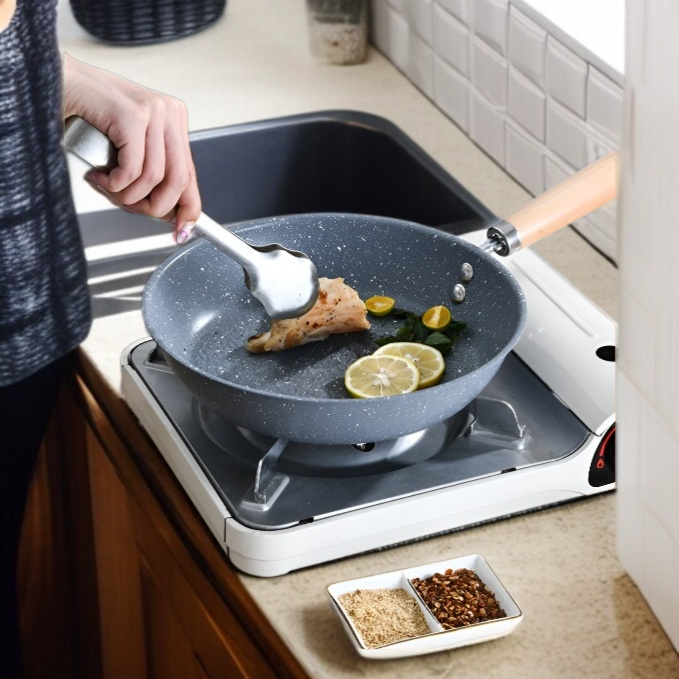 다양한 요리에 적합한 맥반석 팬