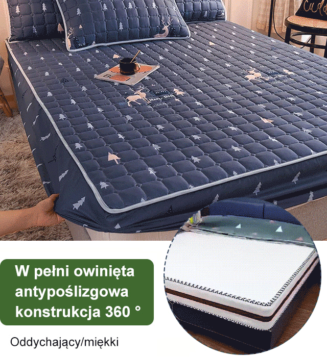 Nowe oddychające prześcieradło z gumką