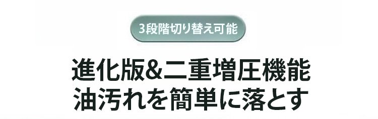 キッチン蛇口に取り付けた増圧シャワーヘッド