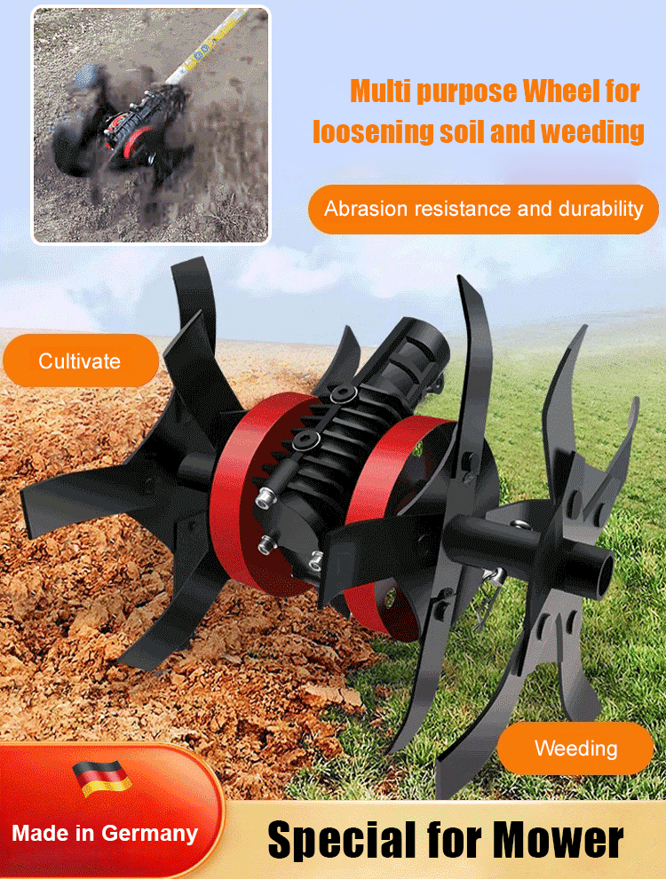 Universal wheel for lawn mowers