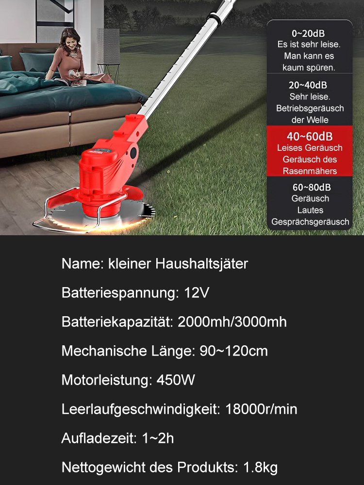 [Zweitausend Hektar pro Tag] Kleines Unkrautbekämpfungsmittel für den Hausgebrauch.