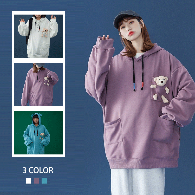 フード付きパーカー