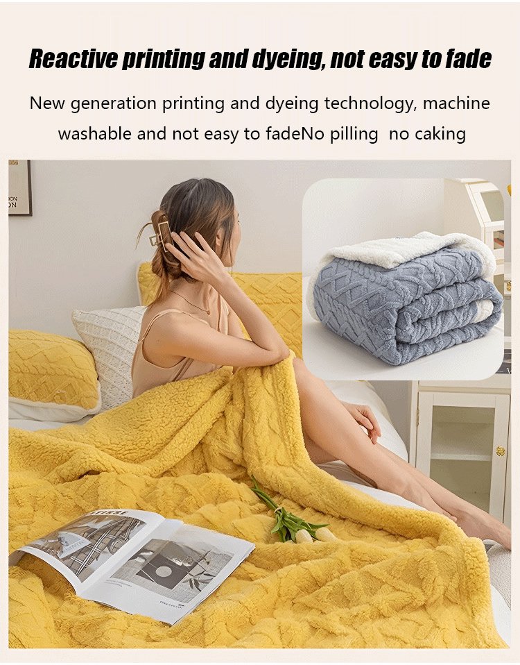 Popular jacquard taffeta blanket