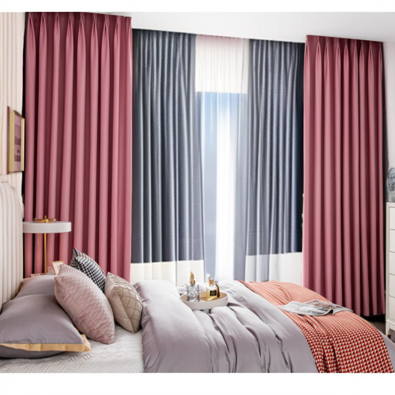 リビングルーム用完全遮光カーテンセット