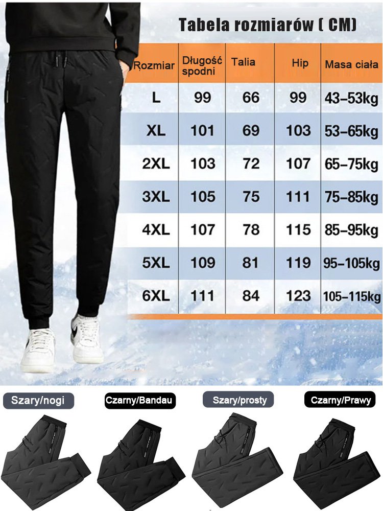 Ciepłe spodnie z polaru jagnięcego