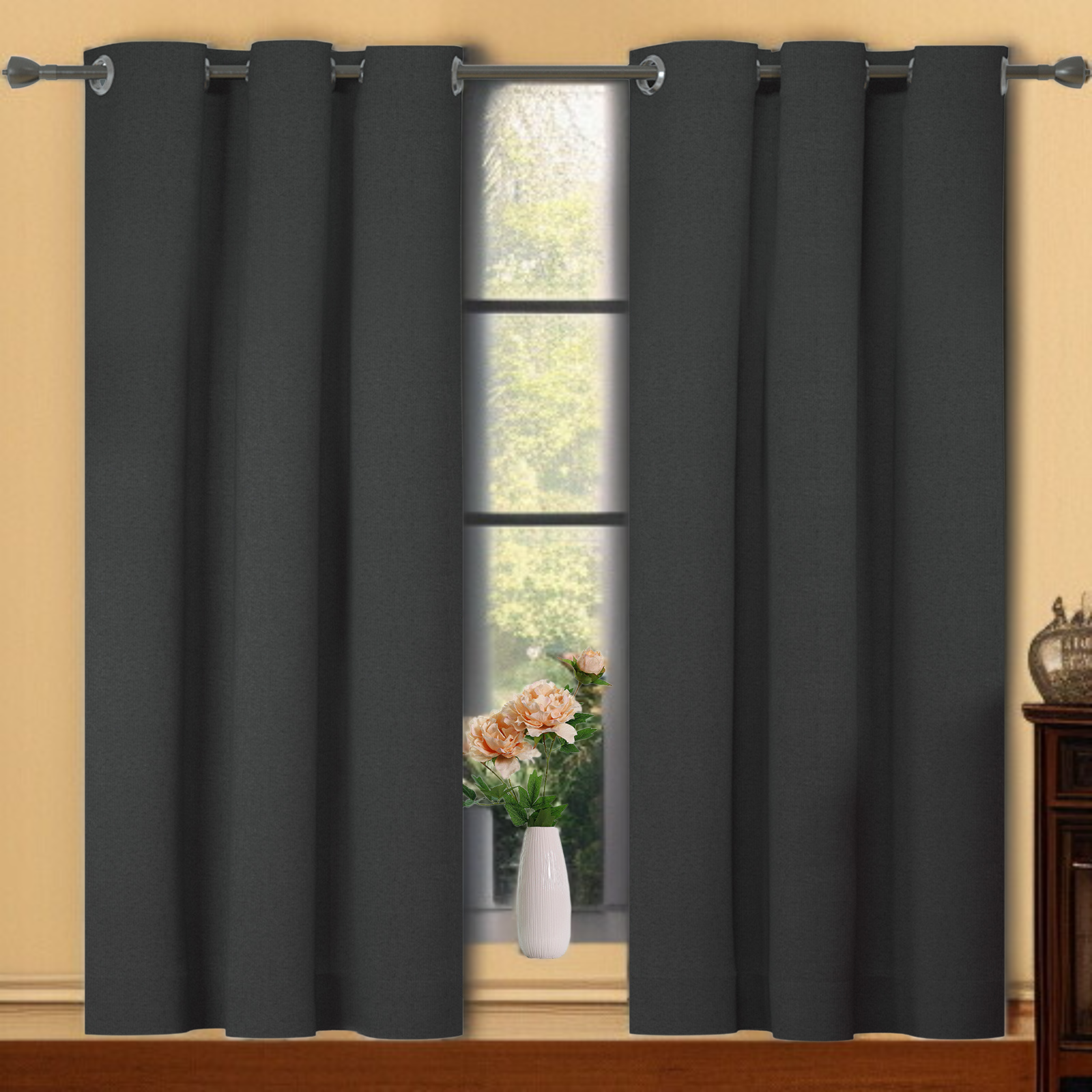 高遮光性能を持つカーテンの生地アップ