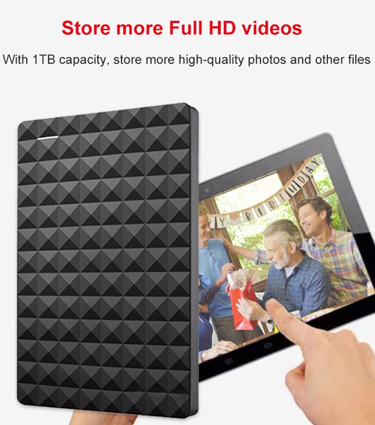 Stoßfeste mobile 10-TB-Festplatte mit hohem Kohlenstoffgehalt