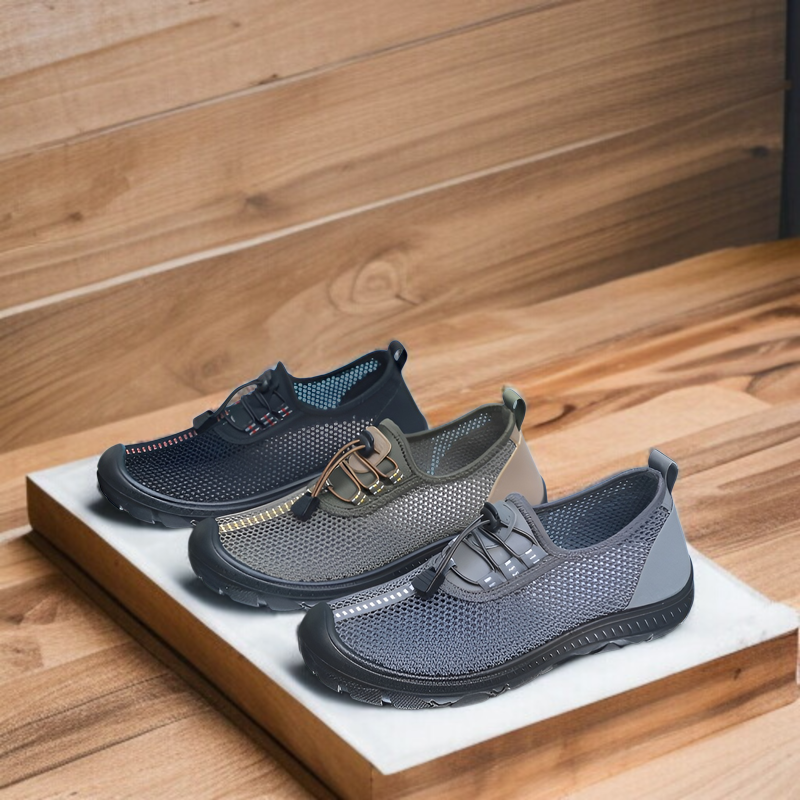 滑り止めソフト底付きメンズ北京布靴