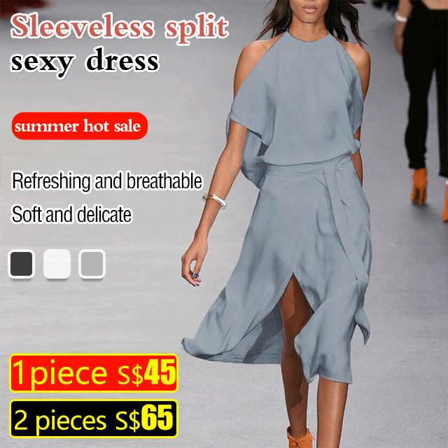 Sleeveless Split Sexy Dress