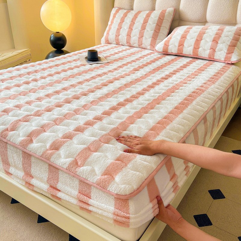 ストライプ柄×ピンク