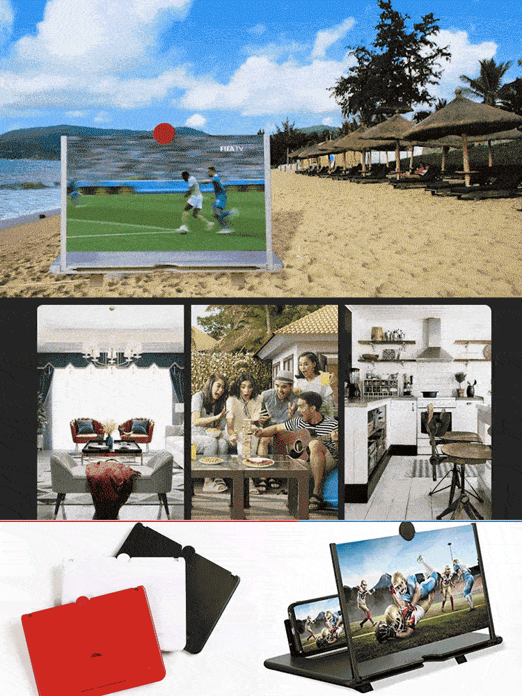 Ausziehbarer HD-Handybildschirm-Verstärker