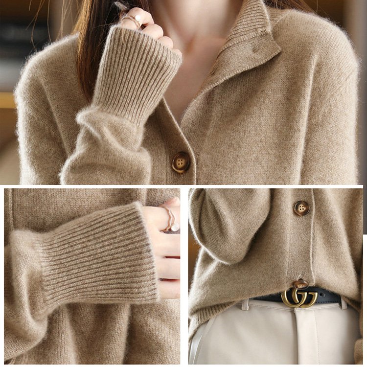 カシミヤニットカーディガン