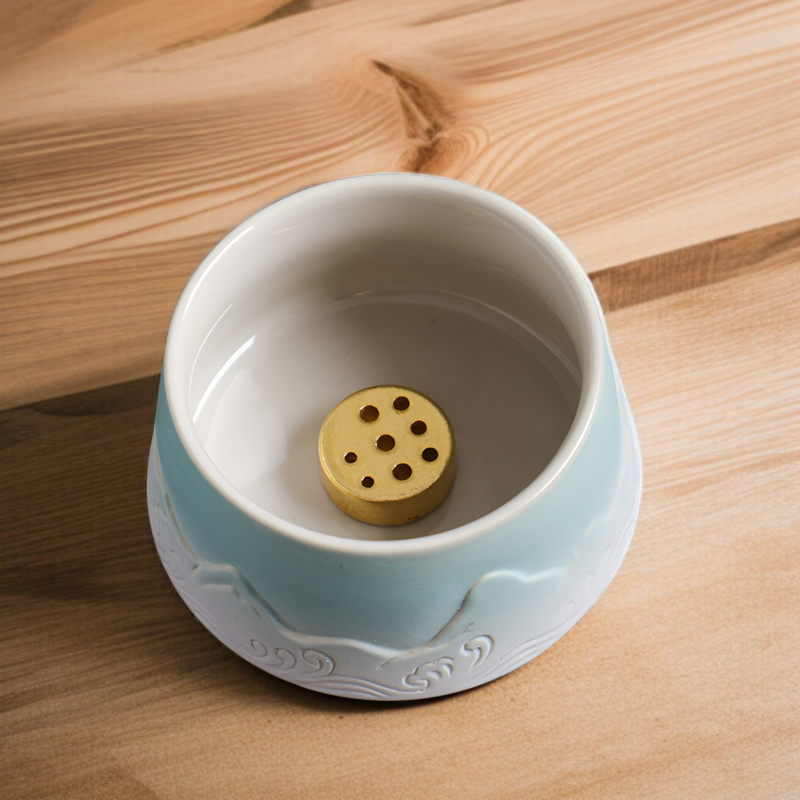 グラデーションカラーの和風陶器製香炉