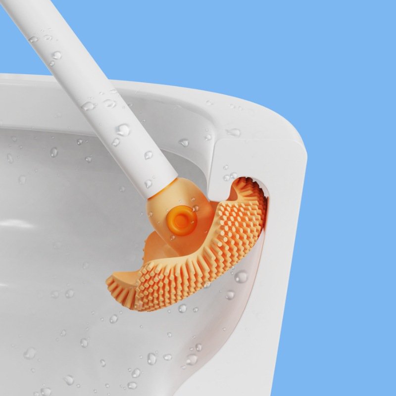 タコ型ブラシヘッド付きトイレブラシ