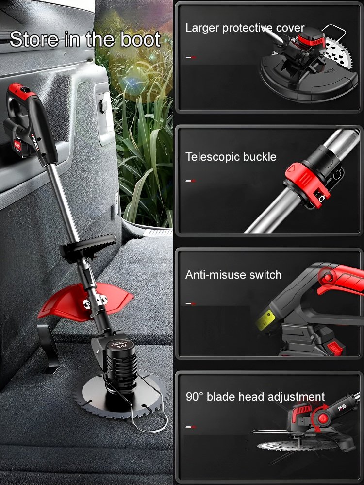 Portable lithium battery garden lawn mower