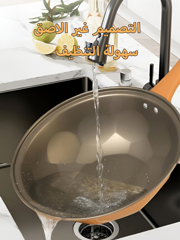 مقلاة ضغط مع طبقة التيتانيوم غير اللاصقة 