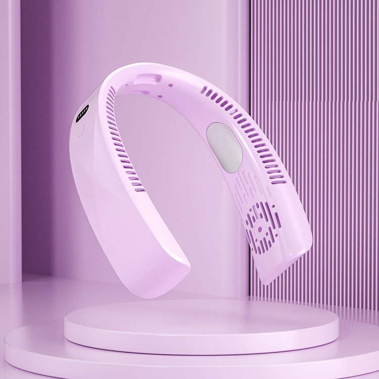 Portable neck fan for lazy people
