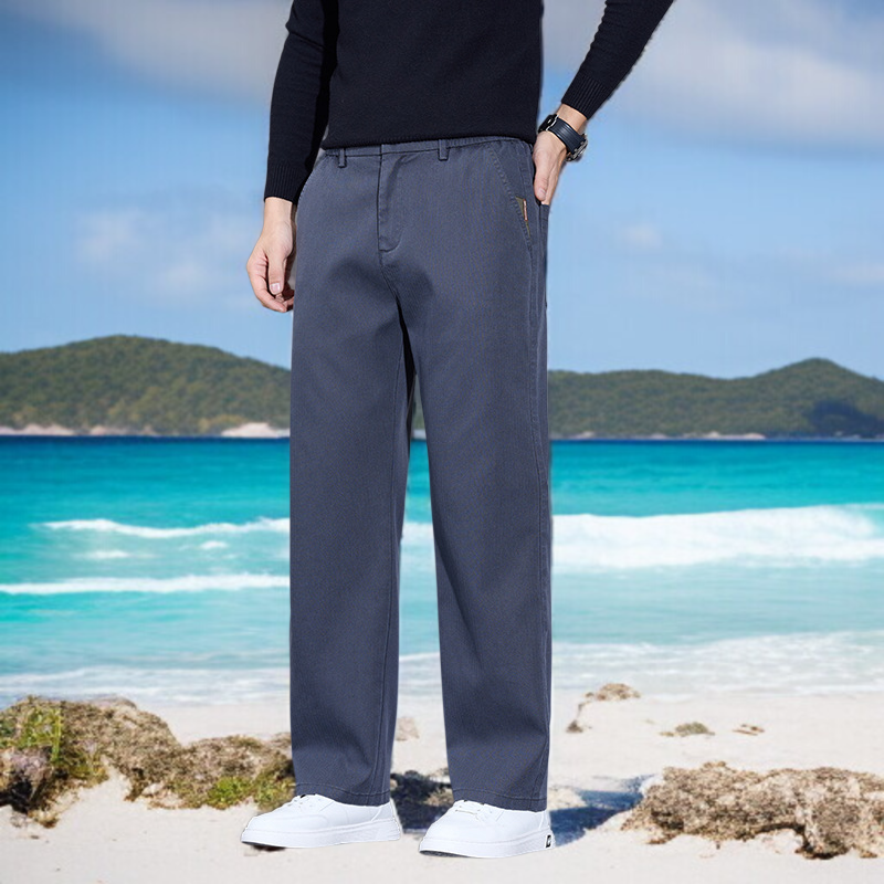 트렌디한 남성 와이드 팬츠 디테일