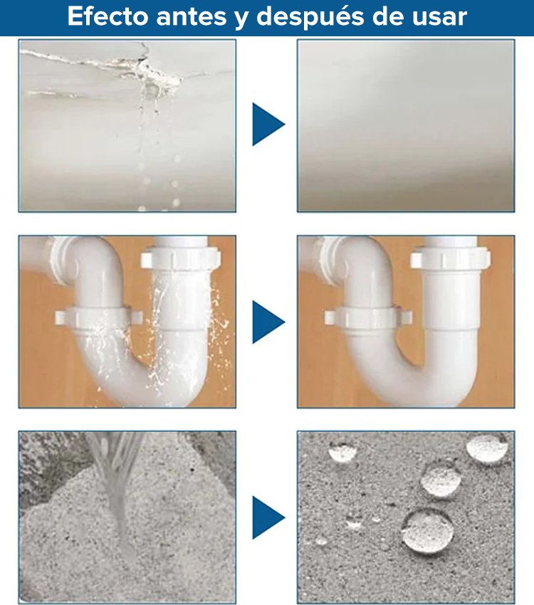 Adhesivo transparente impermeable