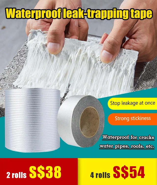 Strong waterproof leak-trapping tape