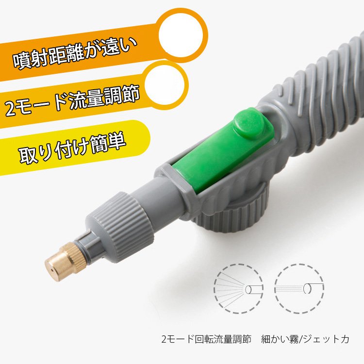 ドリンクボトル用散水ノズル