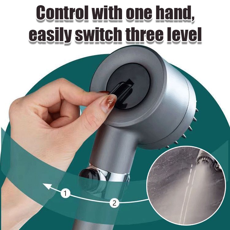 Multifunctional supercharged hand-held shower