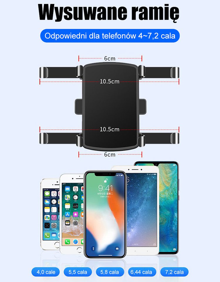 Wielofunkcyjny wspornik na telefon komórkowy do pojazdu