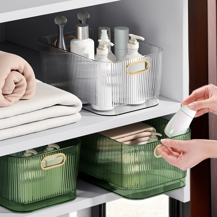 大容量コスメ収納ボックスの内部構造