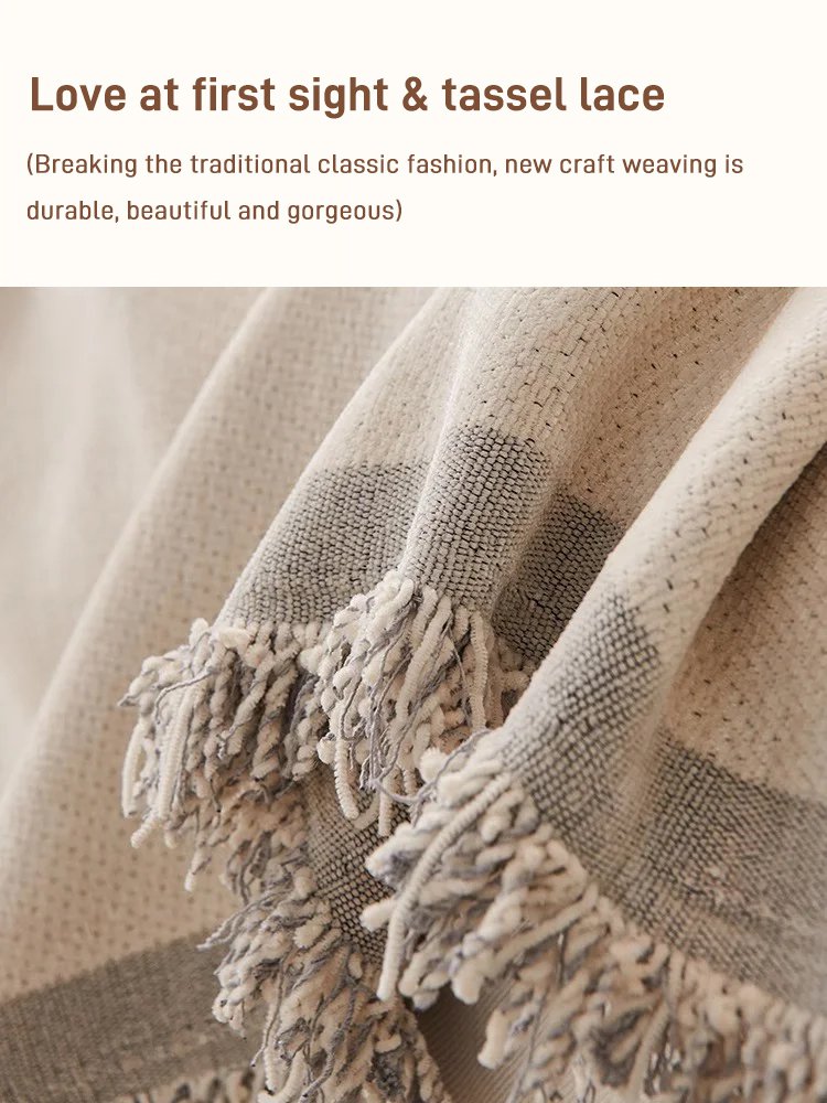 Double sided chenille sofa cover