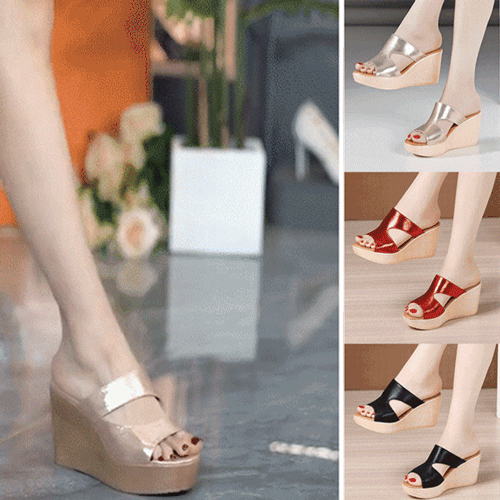 8cmウエッジソールサンダル