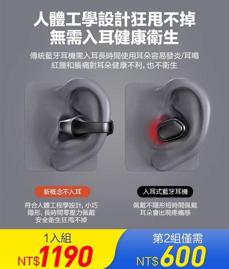 無線掛耳藍牙耳機