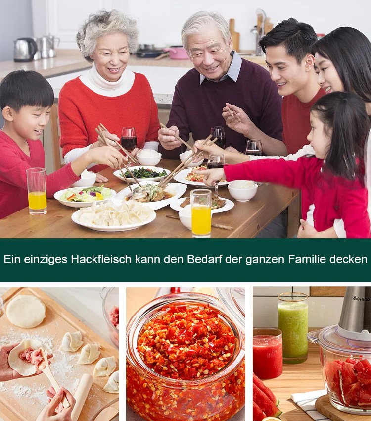 Elektrischer Fleischwolf aus Edelstahl