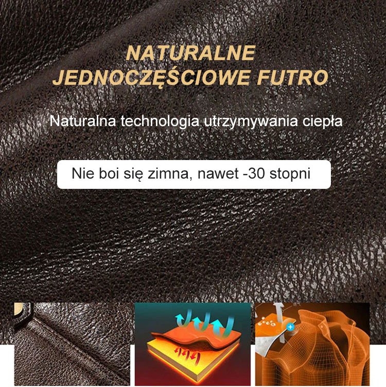 Zagęszczone jednoczęściowe futro, kurtka o średniej długości