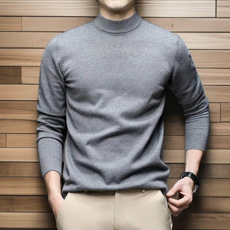 기모 소재 남자 니트 상세 이미지