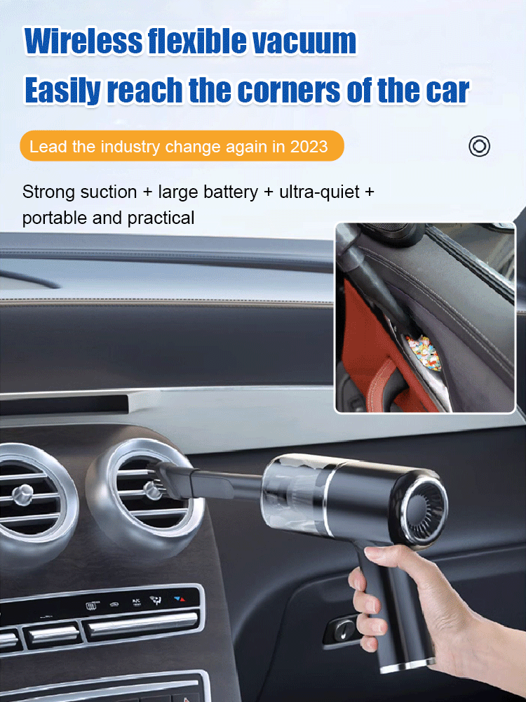 Multifunctional portable car vacuum cleaner