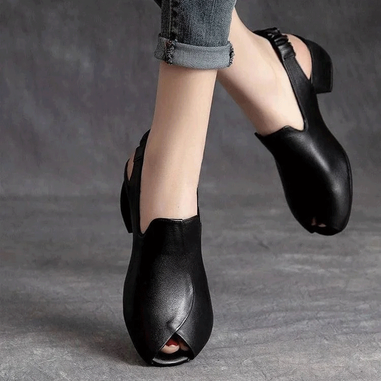 오픈 미들 구두