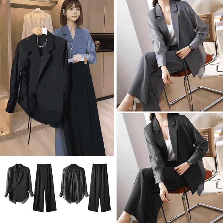 カジュアルな女性スーツセット