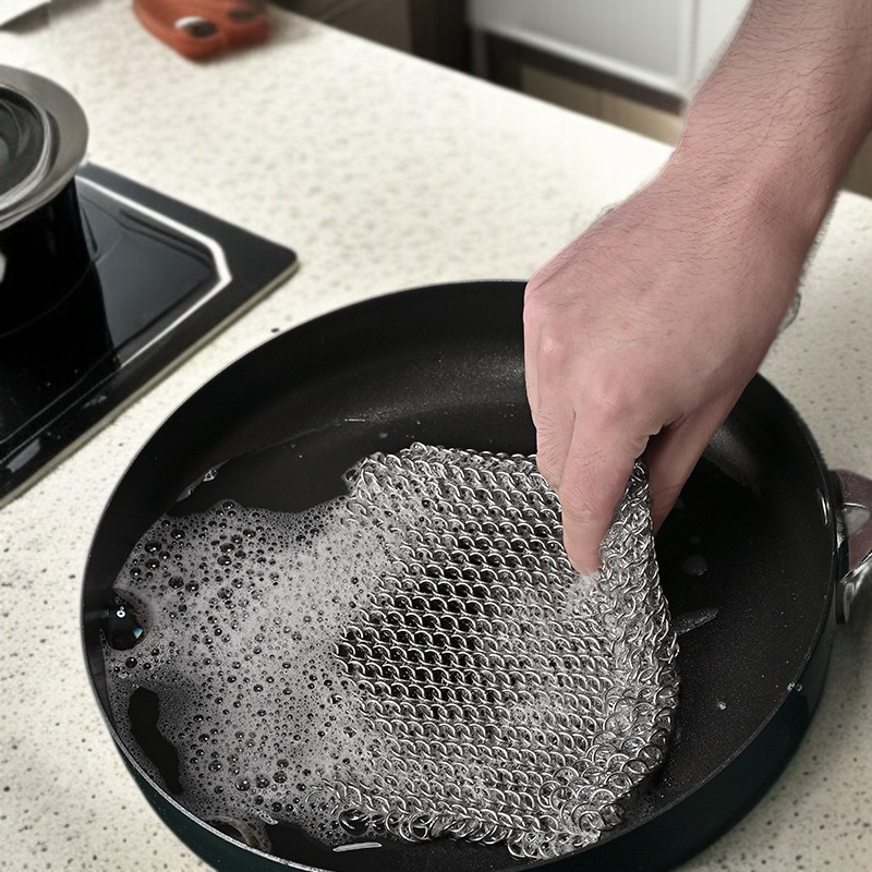 스테인리스 이중 그물 청소 브러쉬 제품 사진