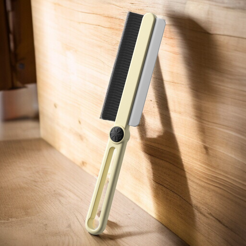 완고한 먼지솔로 틈새 먼지 제거 장면